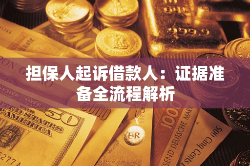 北京担保人起诉借款人：证据准备全流程解析