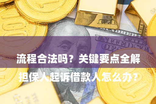 北京

担保人起诉借款人怎么办？流程合法吗？关键要点全解析